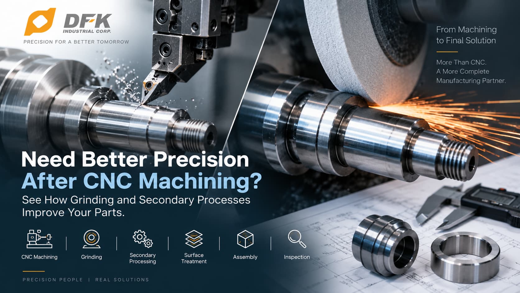 Need Better Precision After CNC Machining? See How Grinding and Secondary Processes Improve Your Parts