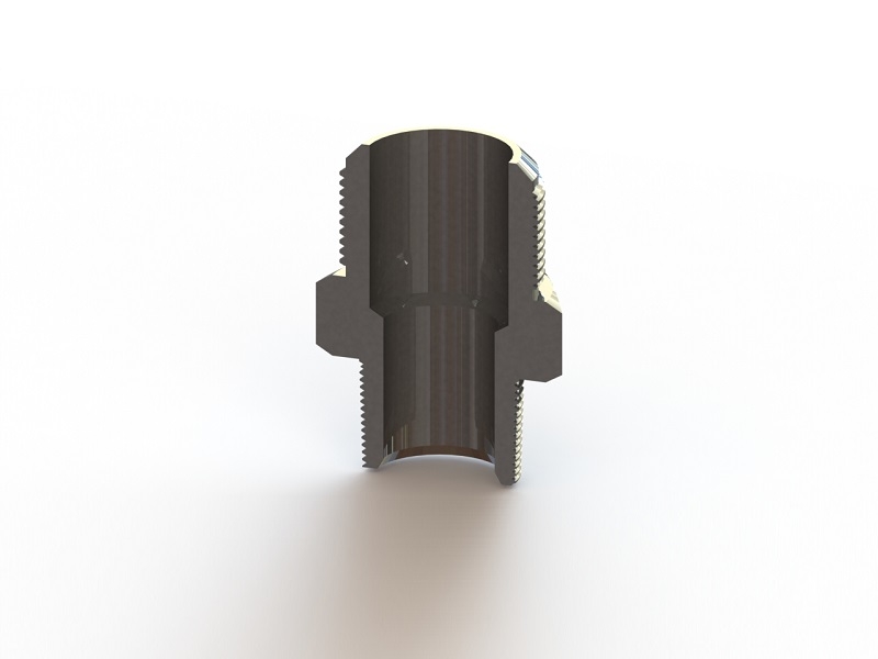 SAE 45° Flare Male to BSPT Male