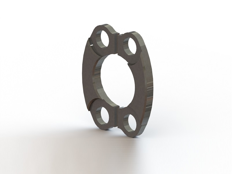 SAE Code 61 Flange to Barb & Flange Clamp